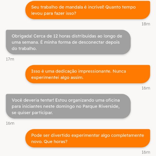 Chat e mensagens